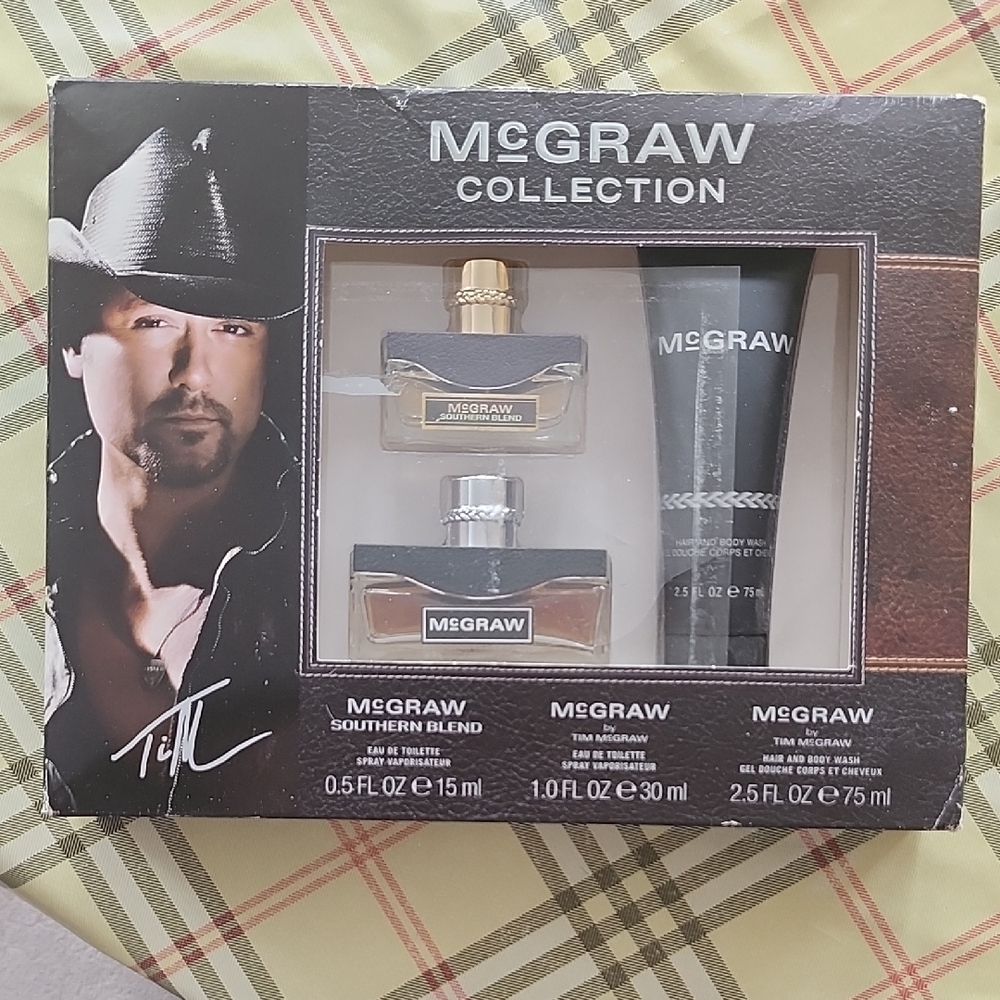 Tim McGraw Collection Men's Grooming Set Southern Blend Lotion NEW IN BOX Coty
